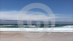 Ocean waves and beach scenery