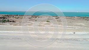 Ocean Waves and Beach on South Shore of Long Island in Winter