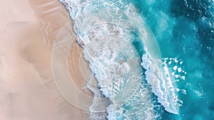 Ocean waves at high tide