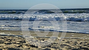 Ocean waves on the Pacific Coast