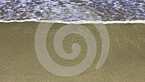 Ocean Waves on Sand with White Foam at Jupiter, Florida