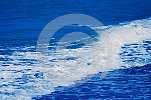 Ocean waves washing up on shore, water, sea