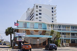 The Oceaneer Motel located in Kure Beach North Carolina