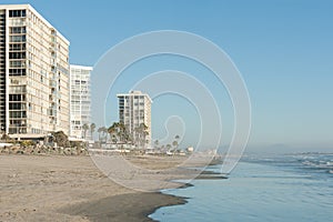 Oceanfront condos on Coronado beach