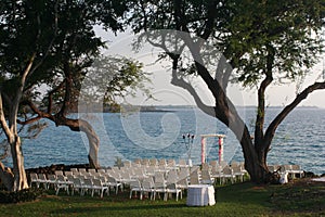 Oceanfront wedding