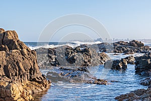 Oceanic coast in eastern Uruguay