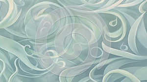 Oceanic Resonance: Soothing Wave Patterns in Blue and Green