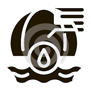 oceanology science icon vector illustration