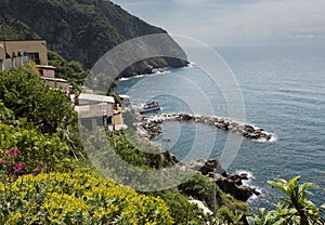 Oceanside Cliffs with Rock Harbor