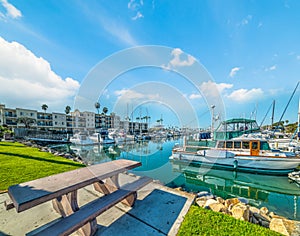 Oceanside harbor in California