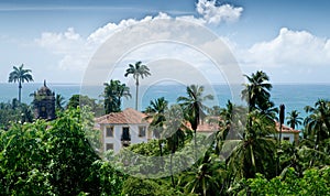 Oceanside houses in Olinda, Recife, Brazil photo