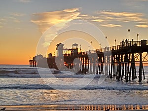 Oceanside Pier Southern California Beach