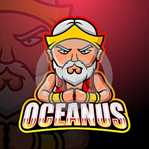 Oceanus mascot esport logo design