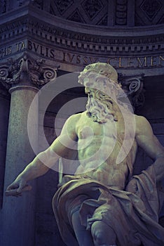 Oceanus at the Trevi Fountain, Rome