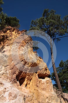 Ocher cliffs of Roussillon photo