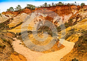 The ocher quarries of Rustrel photo