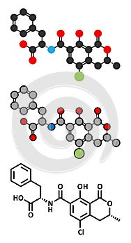 Ochratoxin A mycotoxin molecule