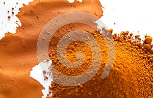 Ochre, a natural earth pigment