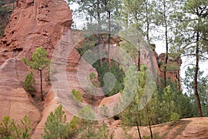 Ochres Deposits in Roussillon Village, Luberon