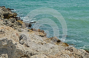 Ock cliff in Palma de Mallorca, Balearic Islands, Mediterranean Sea, Spain