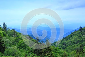 Oconaluftee Valley Overlook Smoky Mountains