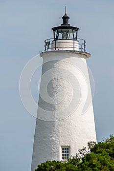 The Ocracoke Lighthouse and Keeper's Dwelling on Ocracoke Island