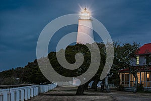 Ocracoke Lighthouse at night