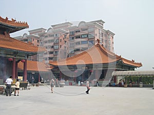 the landcape of Fangcun Wong Tai Sin Temple 1 Oct 2004