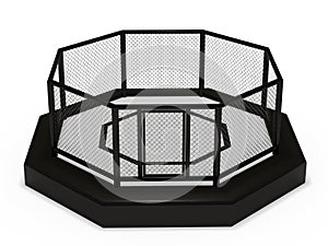 Octagon cage front view