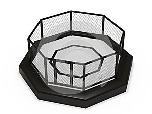 Octagon cage photo