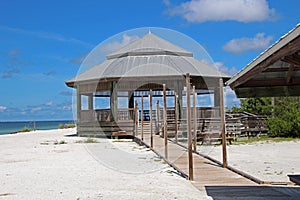 Octagon Hut on the Beach at Lovers Key