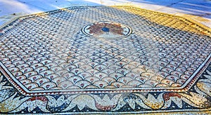 Octagon Mosaic Peter's House Sea of Galilee Capernaum Israel
