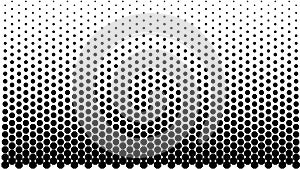 The octagon pattern halftones on white background