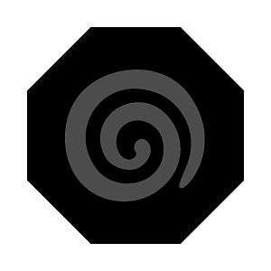 Octagon vector icon