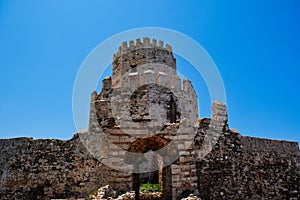 Medieval Methoni Castle Tower, Peloponnese, Greece