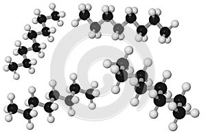 Octane molecule