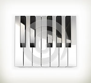 Octave, piano keys photo