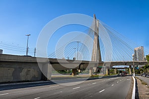 Octavio Frias Bridge or Ponte Estaiada - Sao Paulo, Brazil
