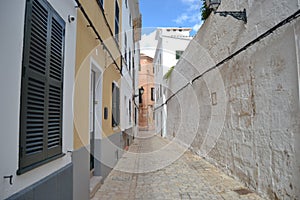 October 2017, Ciutadella, Minorca. Sunny day in one of the Balearic islands