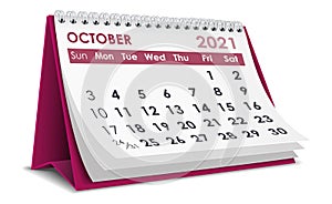 October 2021 Calendar