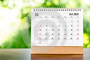 October 2021 Calendar