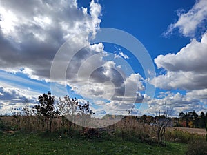 October Blue Sky in Waterloo Region