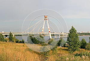 October Bridge in Cherepovets, Russia