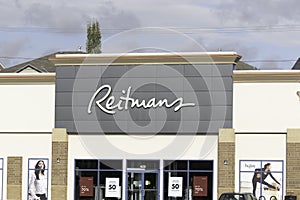14 October 2019 - Calgary , Alberta, Canada - Reitmans store front in a stripmall