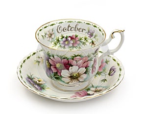 October Cup and Saucer