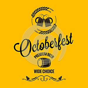 October fest beer design background