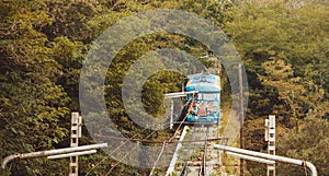 Tibidabo funicular, parc attractions Barcelona