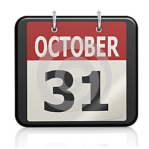 Octubre 31 calendario 