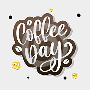 1 October International coffee day Logo. World Coffee day Logo Icon vector illustration on white background