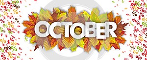October Percents Autumn Foliage Header